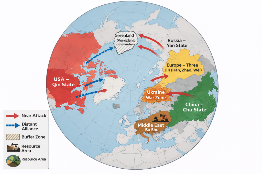 美国地缘战略格局图